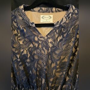 Lace Overlay Dress